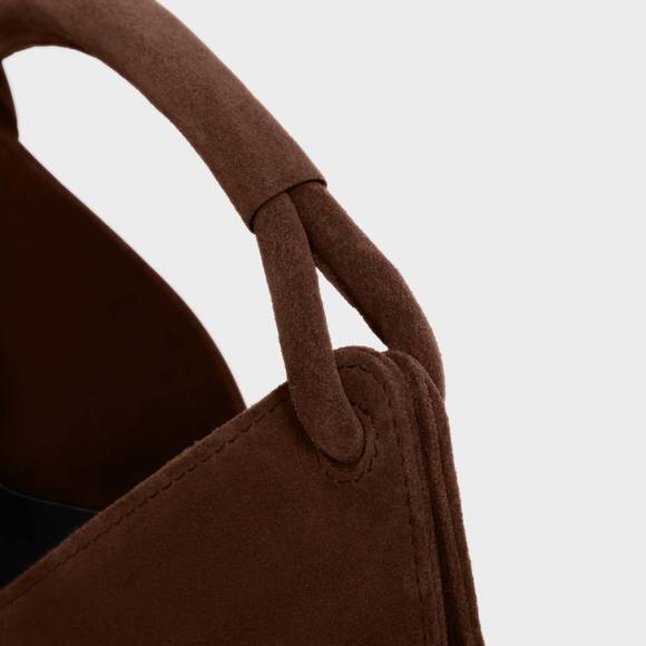 NEW LEMIZ women's mia bucket handbag in chocolate - Picture 4 of 5